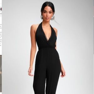 Black Halter Jumpsuit